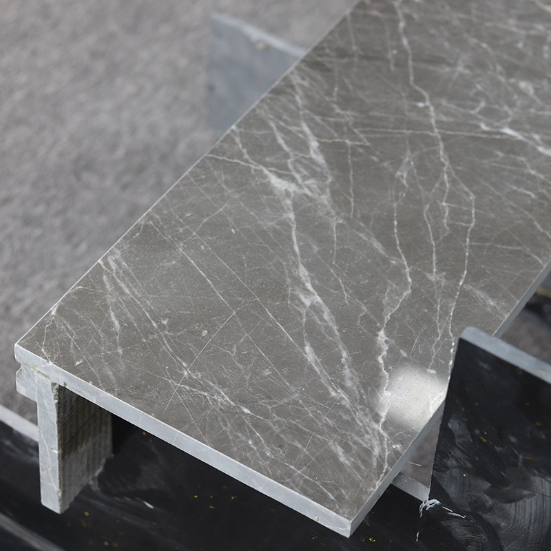 Grey Color Staircase Steps Floor-Tegels poetsten de Marmeren Tegels van Staptreden op