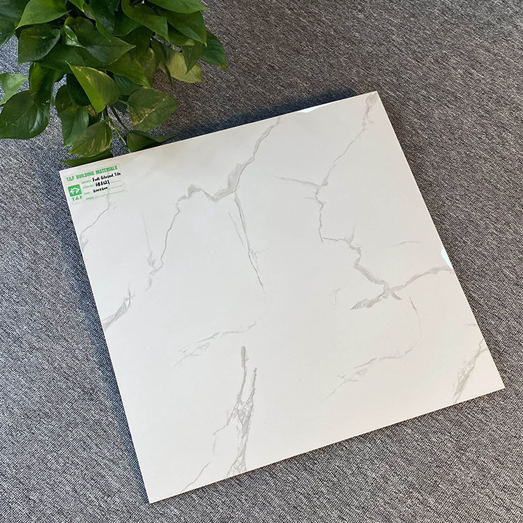 Het witte Marmer verglaasde het Porseleintegels 600X600 van de Tegels Ceramische Bevloering voor Vloer en Muur