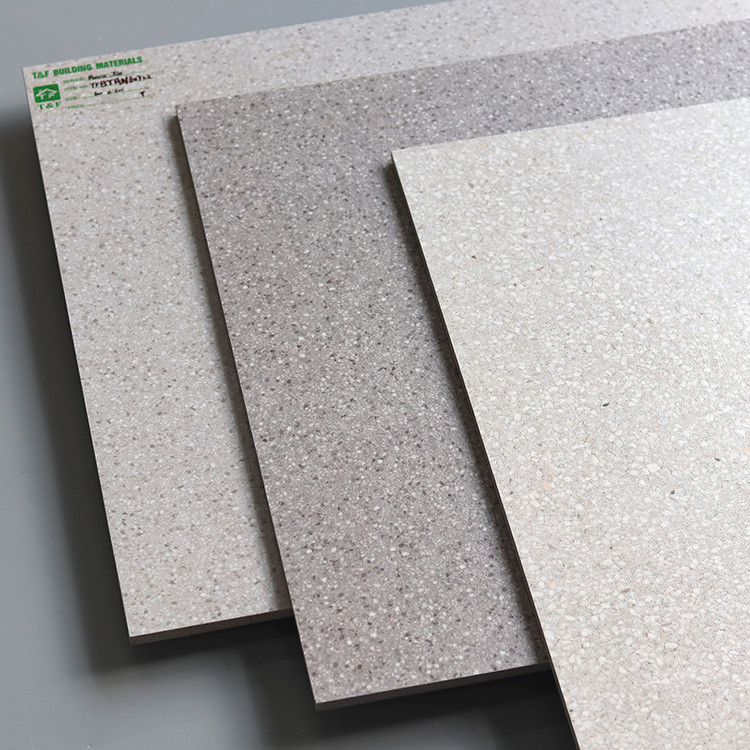 60x60cm Witte Gray Small Pots Anti Skid Rustieke het Terrazzotegel van het Bevloeringsporselein