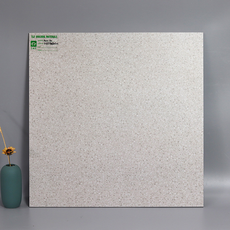 60x60cm Witte Gray Small Pots Anti Skid Rustieke het Terrazzotegel van het Bevloeringsporselein