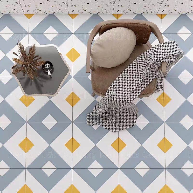 Tegel van de porselein de Rustieke Decoratieve Bloem voor het Toiletvloer en Muur van de Keukenslaapkamer