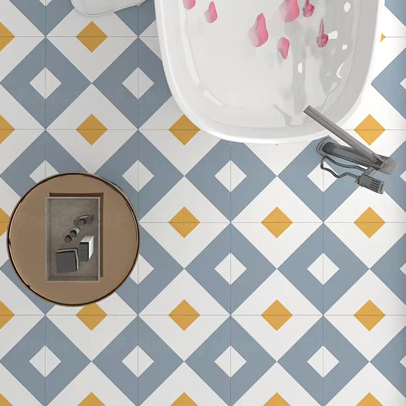 Tegel van de porselein de Rustieke Decoratieve Bloem voor het Toiletvloer en Muur van de Keukenslaapkamer