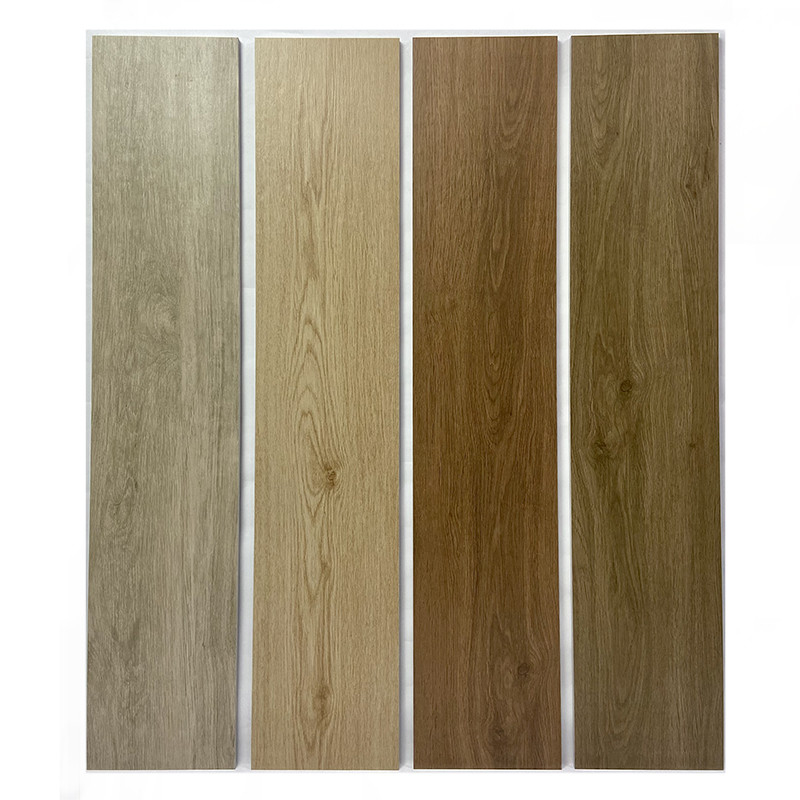 200*1000mm Houten Effect van de de Tegelsdecoratie van de Porseleinvloer de Badkamers Bruine Manier