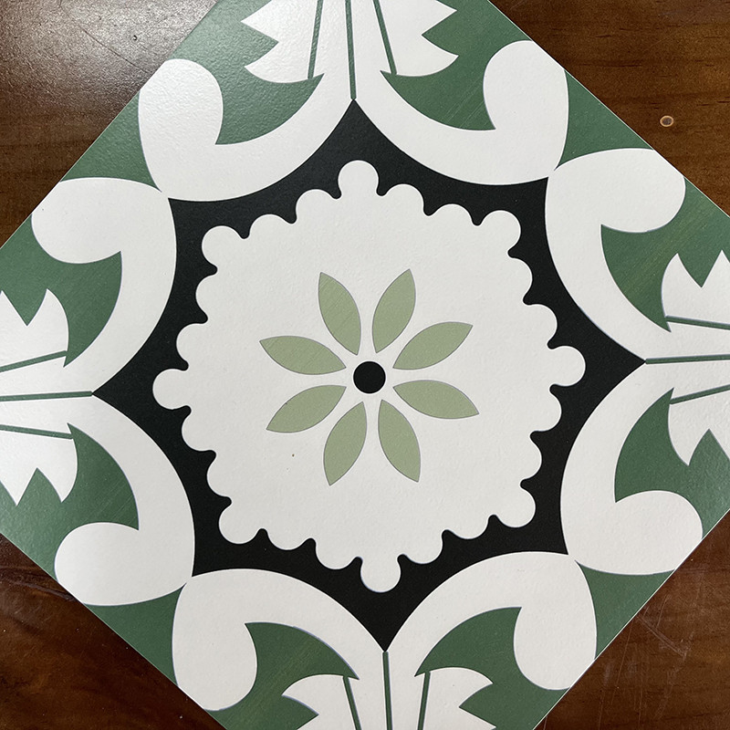 De keukenmuur schilderde Bloemenporseleintegel, Openlucht Binnenlandse het Patroontegels van de Vloerbloem