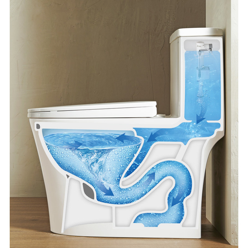 Ééndelige Dubbele opgezette de Sifon Spoelende Vloer van Badkamers Ceramische Toilet 4,2/6L -