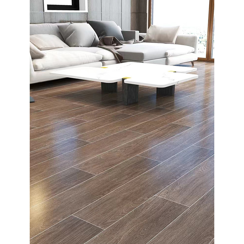200x1200mm Verglaasd Matt Wood Grain Porcelain Tile Bruin Grey Indoor Wooden Look Antique