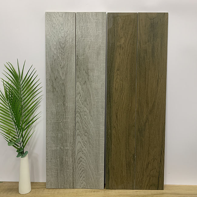 Het Porselein Houten Effect van het ruwe Oppervlakte Volledige Lichaam Antislip Slijtvast van Vloertegels