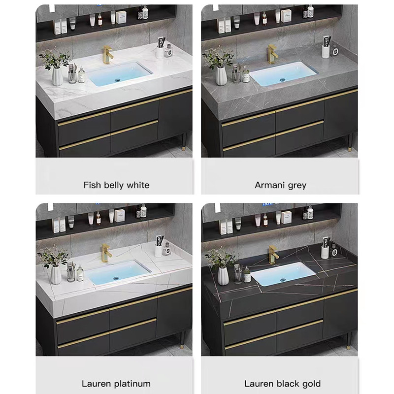 60cm de Eenheden van de Badkamersijdelheid met Gootsteen en Zijkabinetsmuur Hung Waterproof Bathroom Cabinet Set