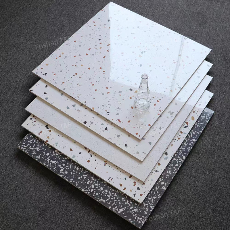 60x60cm hoogglanzige gepolijste geglazuurde terrazotjes voor woonkamer keuken badkamer wandvloer