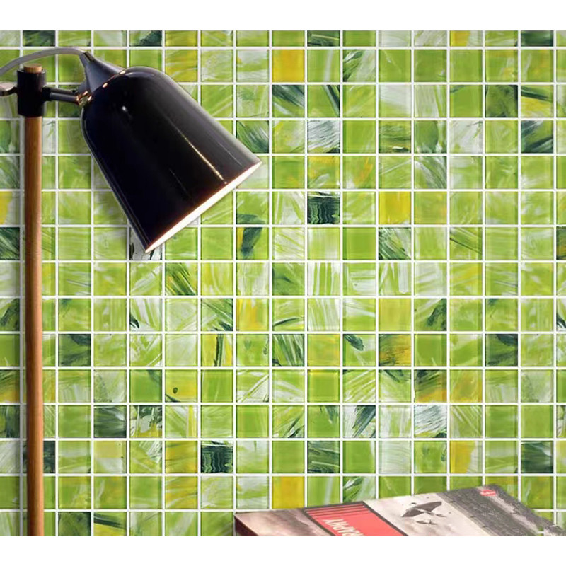 300x300mm Crystal Glass Mosaic Tile For van de de Badkamersmuur van de Balkonkeuken het Zwembadtegels
