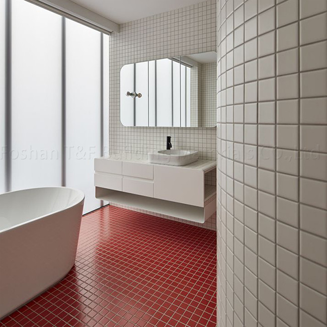 Het vierkante van de Tegel Binnenvissen van het Zwembadmozaïek van het de Pool Ceramische Openluchtlandschap Blauw van de de Muurgrond