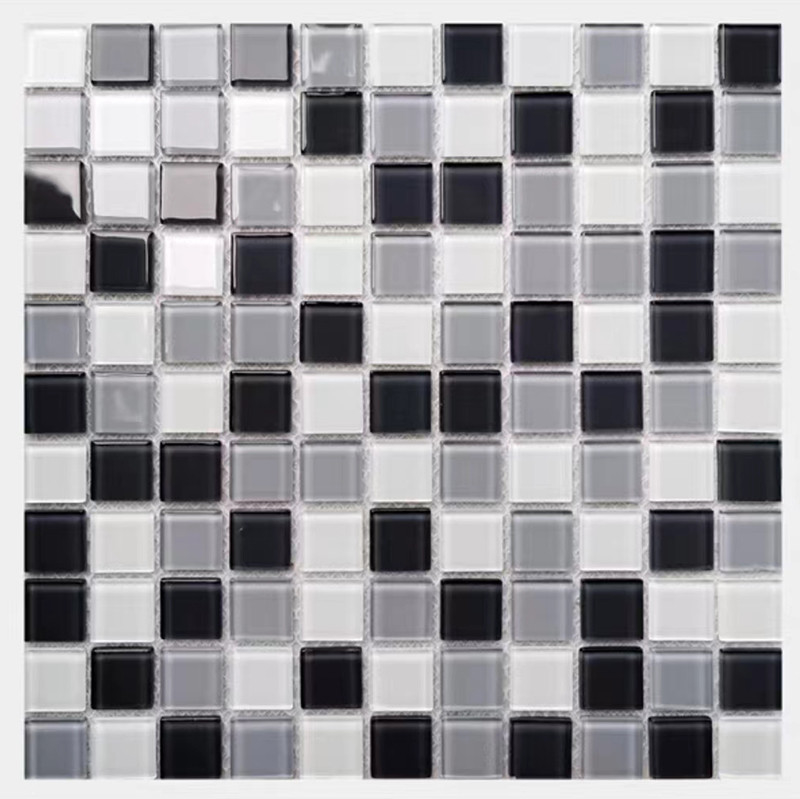 300x300mm Crystal Glass Mosaic Floor Wall Tegel voor de Keuken Backsplash van het Badkamers Zwembad