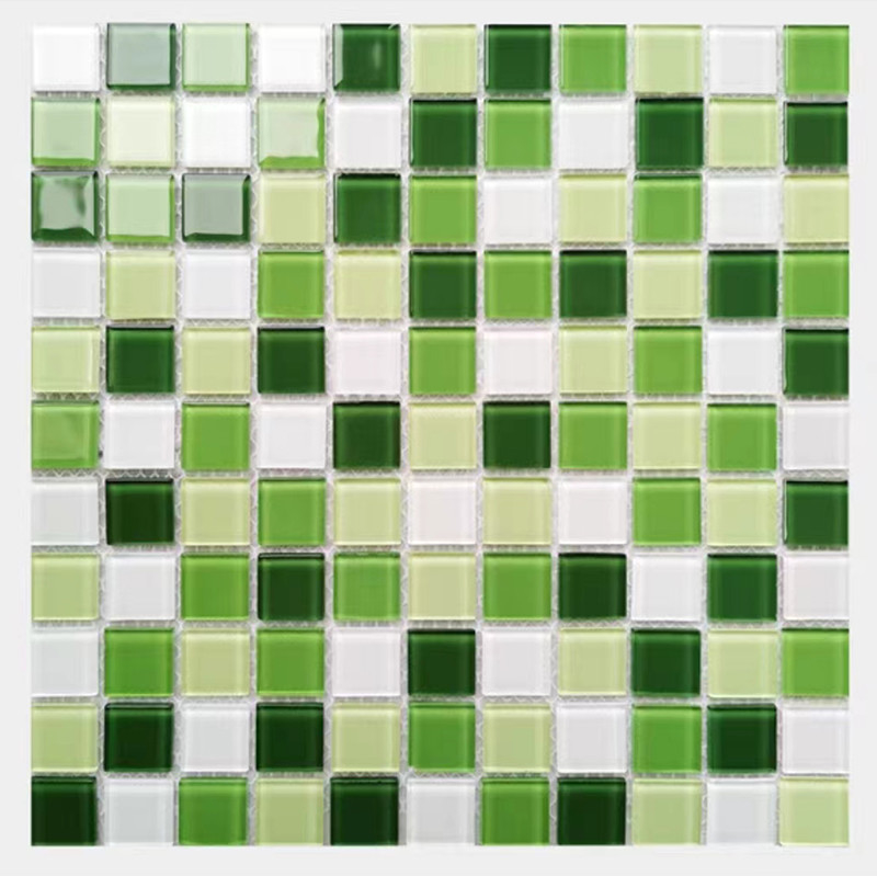 300x300mm Crystal Glass Mosaic Floor Wall Tegel voor de Keuken Backsplash van het Badkamers Zwembad