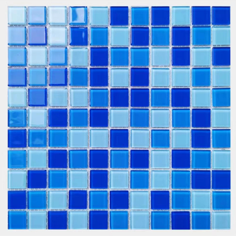 300x300mm Crystal Glass Mosaic Floor Wall Tegel voor de Keuken Backsplash van het Badkamers Zwembad