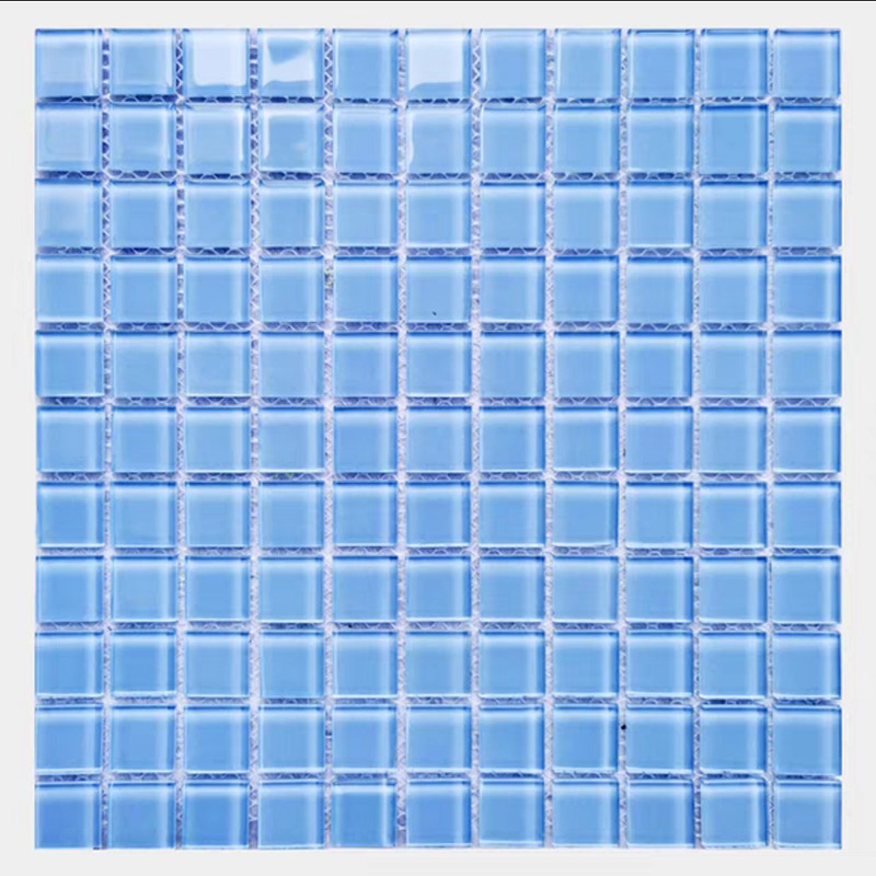 300x300mm Crystal Glass Mosaic Floor Wall Tegel voor de Keuken Backsplash van het Badkamers Zwembad