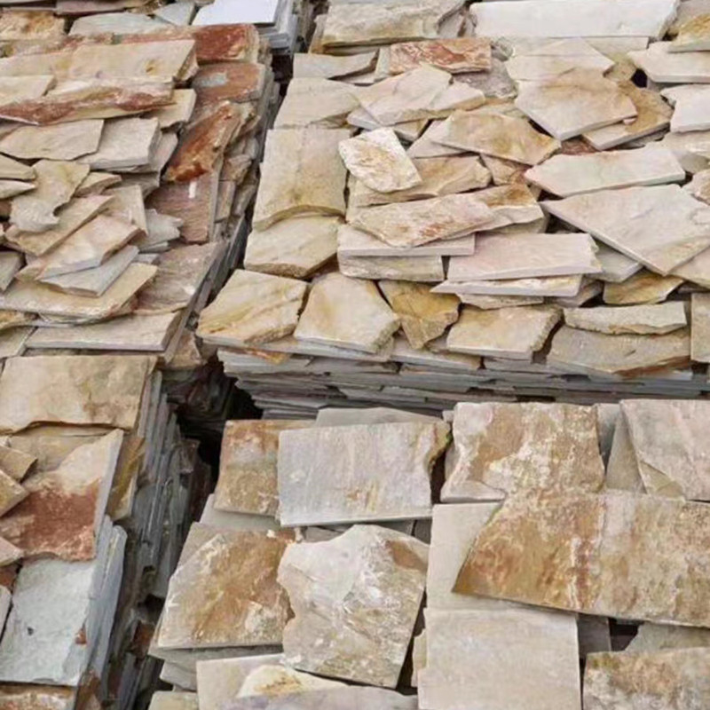 3D natuurlijke marmeren stenen willekeurige roestige leisteen gemaskerde vlaggensteen buitentuin vloerbakkers wandtegels