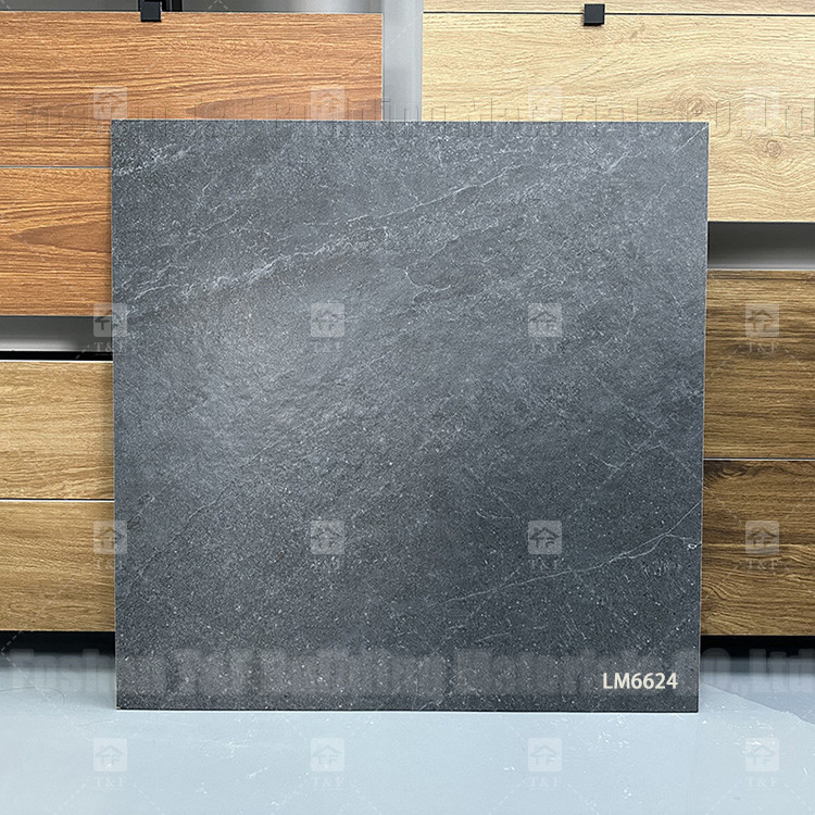 60x60 mm Grauwe keramische tegels van marmer voor vloer en muur Slaapkamer Rustieke porseleinen tegels
