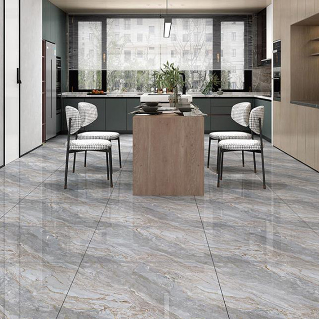 Luxe full body marmer hoog glanzend porselein geglazuurde tegels voor woonkamer