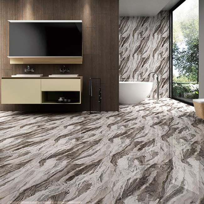 Luxe full body marmer hoog glanzend porselein geglazuurde tegels voor woonkamer