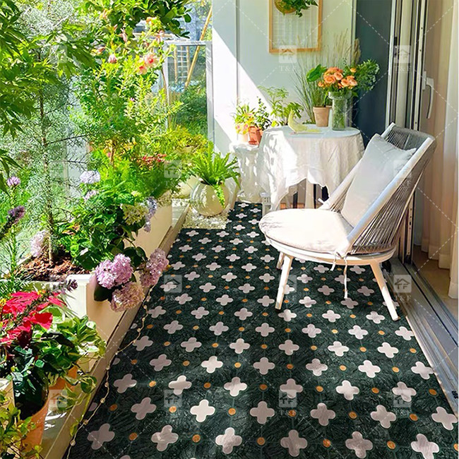 Waterjet Bloemen Patroon Marmeren Steen Mosaïek Badkamer Tegels Voor Huis Decoratie