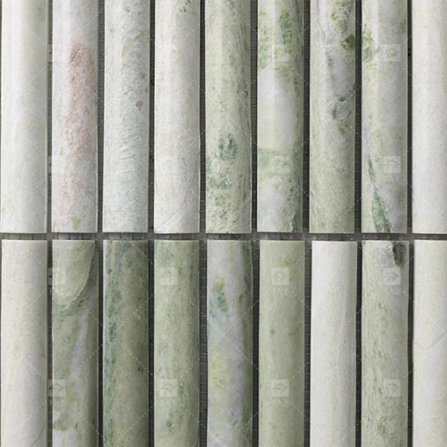 Marmeren patroon 3D boog lange strook mozaïek vloer wandtegel voor tv achtergrond Keuken Backsplash