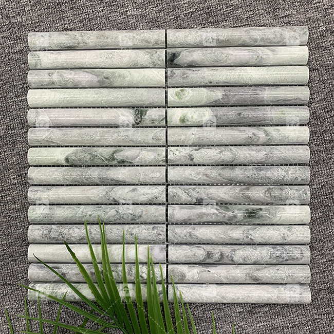 Marmeren patroon 3D boog lange strook mozaïek vloer wandtegel voor tv achtergrond Keuken Backsplash