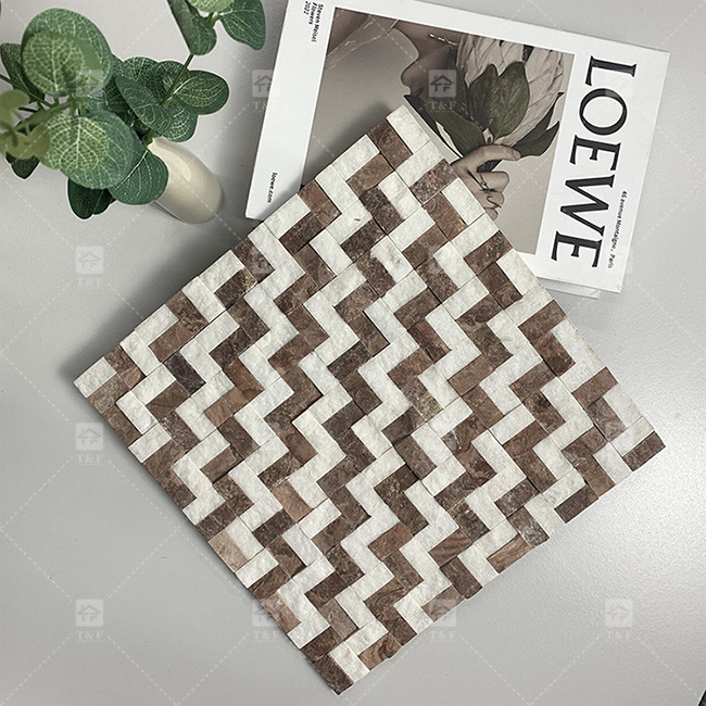 Marmeren steen Look Mosaïek tegels Mat oppervlak Decoratie Badkamer Keuken Backsplash