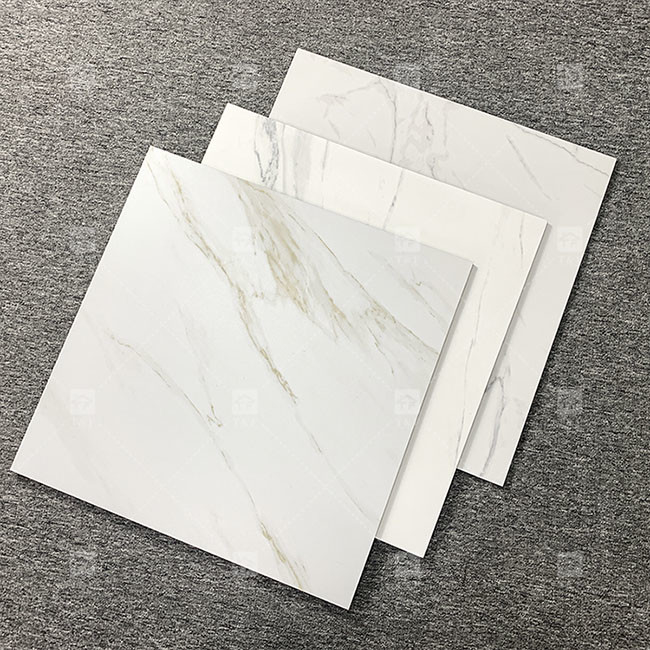 Witte kleur Marmer Look Porselein Rustieke tegels voor slaapkamer of keuken