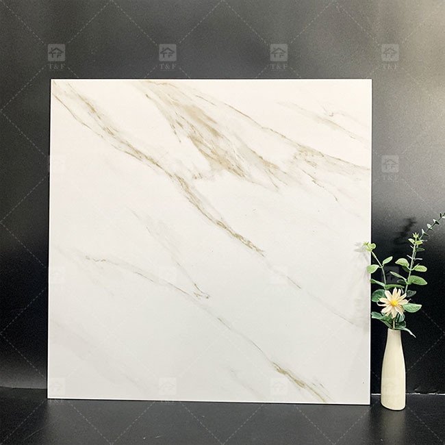 Witte kleur Marmer Look Porselein Rustieke tegels voor slaapkamer of keuken