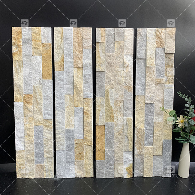 Buitenmuur Slate Stone Panels Natural Stone Tiles Muurbekleding Cultuursteen voor open haard