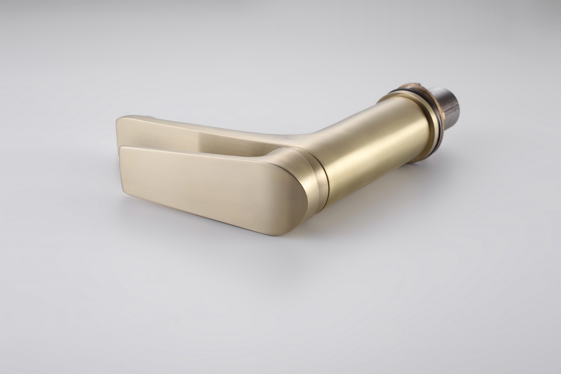 De stevige van het Bassintapkranen van de Messingsbadkamers van de de Oppervlaktewas van Chrome Hete en Koele Tapkraan van de het Bassinmixer