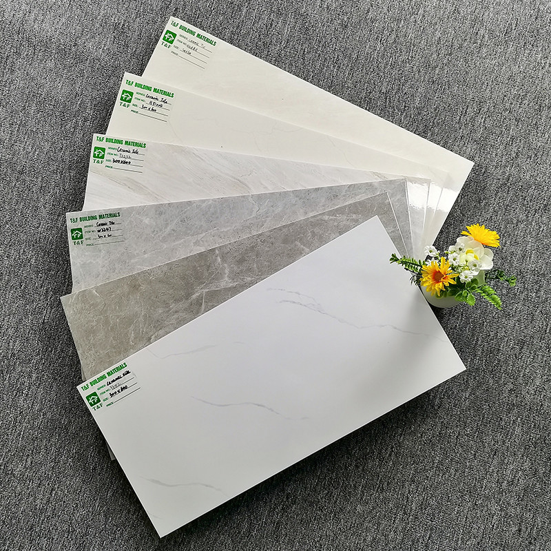 300x600MM Verglaasde de kleuren Binnenlandse Badkamers van Keramische tegelsgrays