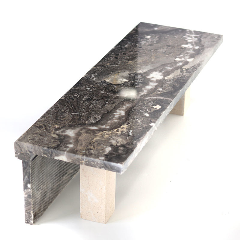 Marmeren Tredekeramische tegels, Glanzende Antisliptredetegels Donker Grey Color